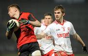 16 March 2011; Ben O'Reilly, Down, in action against Ronan McNamee, Tyrone. Cadbury Ulster GAA Football Under 21 Championship Quarter-Final, Down v Tyrone, Pairc Esler, Newry, Co. Down. Picture credit: Oliver McVeigh / SPORTSFILE