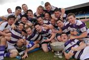 17 March 2011; Clongowes Wood College SJ players celebrate their side's victory. Powerade Leinster Schools Senior Cup Final, Cistercian College Roscrea v Clongowes Wood College SJ, RDS, Ballsbridge, Dublin. Picture credit: Stephen McCarthy / SPORTSFILE