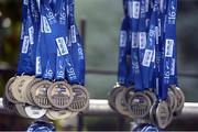 30 October 2016; A detailed view of participant medals following the SSE Airtricity Dublin Marathon 2016 in Dublin City. 19,500 runners took to the Fitzwilliam Square start line to participate in the 37th running of the SSE Airtricity Dublin Marathon, making it the fourth largest marathon in Europe. Photo by Cody Glenn/Sportsfile