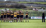 30 October 2016; Dr. Crokes team and management stand for the National Anthem prior to the AIB Munster GAA Football Senior Club Championship quarter-final game between Kilmurry Ibrickane and Dr. Crokes in Quilty, Co. Clare. Photo by Diarmuid Greene/Sportsfile