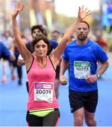 30 October 2016; Olivia Furey Hastings, from Donegal, during the SSE Airtricity Dublin Marathon 2016 in Dublin City. 19,500 runners took to the Fitzwilliam Square start line to participate in the 37th running of the SSE Airtricity Dublin Marathon, making it the fourth largest marathon in Europe. Photo by Stephen McCarthy/Sportsfile
