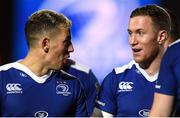 29 October 2016; Noel Reid, left, and Rory O'Loughlin of Leinster following the Guinness PRO12 Round 7 match between Leinster and Connacht at the RDS Arena, Ballsbridge, in Dublin. Photo by Ramsey Cardy/Sportsfile