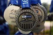 30 October 2016; A detailed view of the finishers medal during the SSE Airtricity Dublin Marathon 2016 in Dublin City. 19,500 runners took to the Fitzwilliam Square start line to participate in the 37th running of the SSE Airtricity Dublin Marathon, making it the fourth largest marathon in Europe. Photo by Stephen McCarthy/Sportsfile