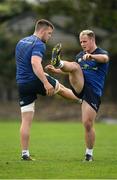 31 October 2016; Bryan Byrne, right, of Leinster during squad training at UCD in Belfield, Dublin. Photo by Seb Daly/Sportsfile
