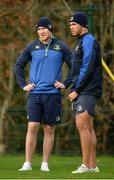 31 October 2016; Rory O'Loughlin, left, and Adam Byrne, right, of Leinster during squad training at UCD in Belfield, Dublin. Photo by Seb Daly/Sportsfile