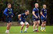 31 October 2016; Dominic Ryan, second left, of Leinster during squad training at UCD in Belfield, Dublin. Photo by Seb Daly/Sportsfile