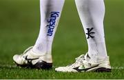 28 October 2016; A detailed view of the boots worn by Tommy Bowe of Ulster during the Guinness PRO12 Round 7 match between Ulster and Munster at Kingspan Stadium, Ravenhill Park in Belfast. Photo by Stephen McCarthy/Sportsfile