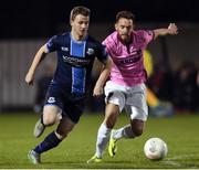31 October 2016; Gareth McCaffrey of Drogheda United in action against Danny Furlong of Wexford Youths during the SSE Airtricity Promotion/Relegation play-off - First leg match between Wexford Youths and Drogheda United at Ferrycarrig Park in Wexford. Photo by Matt Browne/Sportsfile