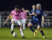 31 October 2016; Aidan Keenan of Wexford Youths in action against Sean Thornton of Drogheda United during the SSE Airtricity Promotion/Relegation play-off - First leg match between Wexford Youths and Drogheda United at Ferrycarrig Park in Wexford. Photo by Matt Browne/Sportsfile