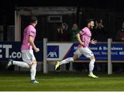 31 October 2016; Danny Furlong of Wexford Youths celebrates after scoring his side's first goal against Drogheda United during the SSE Airtricity Promotion/Relegation play-off - First leg match between Wexford Youths and Drogheda United at Ferrycarrig Park in Wexford. Photo by Matt Browne/Sportsfile
