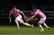 31 October 2016; Lee Chin of Wexford Youths celebrates after scoring his side's second goal against Drogheda United with team-mate Aoidan Friel during the SSE Airtricity Promotion/Relegation play-off - First leg match between Wexford Youths and Drogheda United at Ferrycarrig Park in Wexford. Photo by Matt Browne/Sportsfile