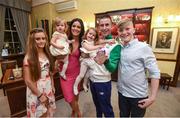 3 November 2016; Race walker Robert Heffernan with his wife Marian and children Meghan, age 13, Tara, age 19 months, Regan, age 2, and Cathal, age 11, before he is presented with the 2012 London Olympic Men's 50km Race Walk Bronze Medal at City Hall in Cork. A result of decisions in relation to six Russian athletes including racewalker Sergey Kirdyapkin who won the Gold Medal at the Olympic Games in London in 2012 smashing the 50km World Record Heffernan who finished fourth in the same race has been retrospectively awarded a Bronze following Kirdyapkin’s disqualification. Photo by Stephen McCarthy/Sportsfile