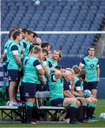 4 November 2016; Jonathan Sexton, right, of Ireland joins the team photograph ahead of their captain's run at Soldier Field in Chicago, USA. Photo by Brendan Moran/Sportsfile