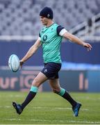 4 November 2016; Jonathan Sexton of Ireland practices his goalkicking during the team captain's run at Soldier Field in Chicago, USA. Photo by Brendan Moran/Sportsfile
