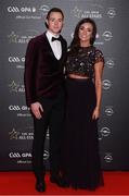 4 November 2016; Dean Rock of Dublin with Niamh McEvoy arriving at the 2016 GAA/GPA Opel All-Stars Awards at the Convention Centre in Dublin. Photo by Ramsey Cardy/Sportsfile