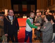 3 November 2016; Race walker Robert Heffernan after being presented with the 2012 London Olympic Men's 50km Race Walk Bronze Medal at City Hall in Cork. A result of decisions in relation to six Russian athletes including racewalker Sergey Kirdyapkin who won the Gold Medal at the Olympic Games in London in 2012 smashing the 50km World Record Heffernan who finished fourth in the same race has been retrospectively awarded a Bronze following Kirdyapkin’s disqualification.  Photo by Stephen McCarthy/Sportsfile