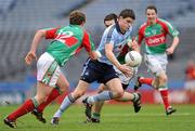 20 March 2011; Diarmuid Connolly, Dublin, in action against Andy Moran, left, and Kevin McLoughlin, Mayo. Allianz Football League Division 1 Round 5, Dublin v Mayo, Croke Park, Dublin. Picture credit: Ray McManus / SPORTSFILE