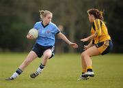 20 March 2011; Eimear Kane, UUJ, in action against Mary Naughton, DCU. O'Connor Cup Final 2011, Dublin City University v University of Ulster Jordanstown, University of Limerick, Limerick. Picture credit: Stephen McCarthy / SPORTSFILE