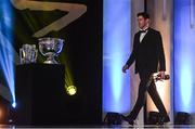 4 November 2016; Mayo footballer David Clarke with his award at the 2016 GAA/GPA Opel All-Stars Awards at the Convention Centre in Dublin. Photo by Ramsey Cardy/Sportsfile