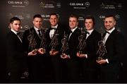4 November 2016; Tipperary hurlers, from left, Cathal Barrett, Pádraic Maher, Séamus Callanan, John McGrath, Ronan Maher and James Barry at the 2016 GAA/GPA Opel All-Stars Awards at the Convention Centre in Dublin. Photo by Seb Daly/Sportsfile