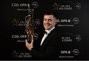 4 November 2016; Waterford hurler Jamie Barron with his award at the 2016 GAA/GPA Opel All-Stars Awards at the Convention Centre in Dublin. Photo by Seb Daly/Sportsfile