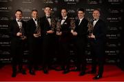 4 November 2016; Dublin footballers, from left, Philly McMahon, Jonny Cooper, Brian Fenton, Dean Rock, Diarmuid Connolly and Ciarán Kilkenny with their awards the 2016 GAA/GPA Opel All-Stars Awards at the Convention Centre in Dublin. Photo by Seb Daly/Sportsfile