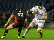 4 November 2016; Dan Tuohy of Ulster in action against Phil Burleigh of Edinburgh during the Guinness PRO12 Round 8 match between Edinburgh Rugby and Ulster at BT Murrayfield Stadium in Edinburgh, Scotland. Photo by Graham Stuart/Sportsfile