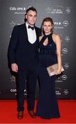 4 November 2016; Tyrone footballer Cathal McCarron with partner Niamh, arrive for the 2016 GAA/GPA Opel All-Stars Awards at the Convention Centre in Dublin. Photo by Ramsey Cardy/Sportsfile