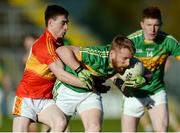 5 November 2016; Colin Neary of Tourlestrane, supported by team-mate Cathal Neary, right, in action against James Durkan of Castlebar Mitchels during the AIB Connacht GAA Football Senior Club Championship quarter-final between Tourlestrane and Castlebar Mitchels at Markievicz Park in Sligo. Photo by Piaras Ó Mídheach/Sportsfile
