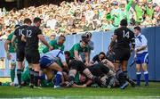5 November 2016; Jordi Murphy of Ireland scores his side's first try against New Zealand during the International rugby match between Ireland and New Zealand at Soldier Field in Chicago, USA. Photo by Brendan Moran/Sportsfile