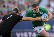 5 November 2016; Tadhg Furlong of Ireland is tackled by Sam Cane of New Zealand during the International rugby match between Ireland and New Zealand at Soldier Field in Chicago, USA. Photo by Brendan Moran/Sportsfile