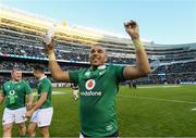 5 November 2016; Simon Zebo of Ireland celebrates after the International rugby match between Ireland and New Zealand at Soldier Field in Chicago, USA. Photo by Brendan Moran/Sportsfile