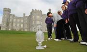 22 March 2011; European Solheim Cup captain Alison Nicholas yesterday treated over 100 golfers to a ‘once in a lifetime’ clinic in Killeen Castle, host venue to The 2011 Solheim Cup, this September. The clinic was one of the first a tour of the country which will see Nicholas visit 30 golf clubs as part of The Solheim Cup Club Ambassador Programme, a recruitment drive to encourage members to support Europe in the showdown against the USA. The Club Ambassador Programme is aiming to secure representatives in golf clubs nationwide with the dual aims of generating spectator support from Irish club golfers and creating a dynamic bond between spectators and the European team in advance of the event. To apply for a Club Ambassador role visit www.solheimcup.com. With Alison at the golf clinic are members of Killeen Castle Golf Club. Killeen Castle, Dunsany, Co. Meath. Picture credit: Brian Lawless / SPORTSFILE