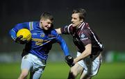 23 March 2011; J.J. Matthews, Longford, in action against Kevin Maguire, Westmeath. Cadbury Leinster GAA Football Under 21 Championship Semi-Final, Longford v Westmeath, Pairc Tailteann, Navan, Co. Meath. Picture credit: Barry Cregg / SPORTSFILE