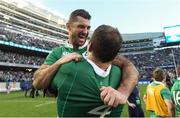 5 November 2016; Rob Kearney, left, and Donnacha Ryan of Ireland celebrate victory after the International rugby match between Ireland and New Zealand at Soldier Field in Chicago, USA. Photo by Brendan Moran/Sportsfile
