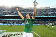5 November 2016; Ultan Dillane of Ireland celebrates victory after the International rugby match between Ireland and New Zealand at Soldier Field in Chicago, USA. Photo by Brendan Moran/Sportsfile
