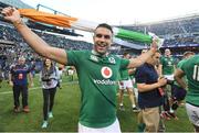 5 November 2016; Conor Murray of Ireland celebrates victory after the International rugby match between Ireland and New Zealand at Soldier Field in Chicago, USA. Photo by Brendan Moran/Sportsfile