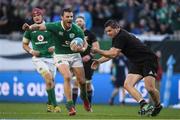 5 November 2016; Robbie Henshaw of Ireland is tackled by Dane Coles of New Zealand during the International rugby match between Ireland and New Zealand at Soldier Field in Chicago, USA. Photo by Brendan Moran/Sportsfile