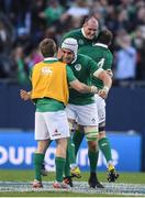 5 November 2016; Ultan Dillane and Kieran Marmion of Ireland celebrate after the International rugby match between Ireland and New Zealand at Soldier Field in Chicago, USA. Photo by Brendan Moran/Sportsfile
