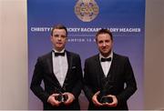 4 November 2016; Lancashire hurlers David Cahillane, left, and Séamus Richardson with their Lory Meagher Champions 15 Awards, at the 2016 GAA/GPA Opel All-Stars Awards at the Convention Centre in Dublin. Photo by Piaras Ó Mídheach/Sportsfile