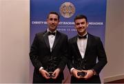 4 November 2016; Warwickshire hurlers Padraic Crehan, left, and Shane Morrissey with their Lory Meagher Champions 15 Awards, at the 2016 GAA/GPA Opel All-Stars Awards at the Convention Centre in Dublin. Photo by Piaras Ó Mídheach/Sportsfile