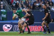 5 November 2016; Robbie Henshaw of Ireland is tackled by TJ Perenara of New Zealand during the International rugby match between Ireland and New Zealand at Soldier Field in Chicago, USA. Photo by Brendan Moran/Sportsfile