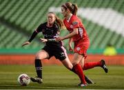 6 November 2016; Siobhan Killeen of Shelbourne Ladies in action against Emma Hansberry of Wexford Youths during the Continental Tyres FAI Women's Senior Cup Final game between Shelbourne Ladies and Wexford Youths at Aviva Stadium in Lansdowne Road, Dublin. Photo by Seb Daly/Sportsfile