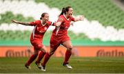 6 November 2016; Noelle Murray of Shelbourne Ladies celebrates after scoring her side's opening goal during the Continental Tyres FAI Women's Senior Cup Final game between Shelbourne Ladies and Wexford Youths at Aviva Stadium in Lansdowne Road, Dublin. Photo by Seb Daly/Sportsfile