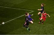 6 November 2016; Leanne Kiernan of Shelbourne Ladies scores her side's third goal during the Continental Tyres FAI Women's Senior Cup Final game between Shelbourne Ladies and Wexford Youths at Aviva Stadium in Lansdowne Road, Dublin. Photo by Stephen McCarthy/Sportsfile