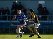6 November 2016; Lar Corbett of Thurles Sarsfields in action against Jack Browne of Ballyea during the AIB Munster GAA Hurling Senior Club Championship semi-final game between Ballyea and Thurles Sarsfields at Cusack Park in Ennis, Co Clare. Photo by Piaras Ó Mídheach/Sportsfile