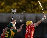 6 November 2016; Adrian Royle of Kilmoyley in action against Darragh Madden of Monaleen during the AIB Munster Intermediate Club Hurling Championship Semi-Final game between Kilmoyley and Monaleen at Gaelic Grounds in Limerick. Photo by Diarmuid Greene/Sportsfile