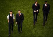 6 November 2016; Cork City players prior to the Irish Daily Mail FAI Cup Final match between Cork City and Dundalk at Aviva Stadium in Lansdowne Road, Dublin. Photo by Stephen McCarthy/Sportsfile