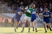 6 November 2016; John Murphy of St Mullins in action against, from left, Gary Greville, Conor Jordan and Paul Greville of Raharney during the AIB Leinster GAA Hurling Senior Club Championship quarter-final game between Raharney and St Mullins at TEG Cusack Park in Mullingar, Co. Westmeath. Photo by Sam Barnes/Sportsfile