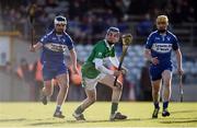 6 November 2016; John Murphy of St Mullins in action against Gary Greville, left, and Conor Jordan of Raharney during the AIB Leinster GAA Hurling Senior Club Championship quarter-final game between Raharney and St Mullins at TEG Cusack Park in Mullingar, Co. Westmeath. Photo by Sam Barnes/Sportsfile